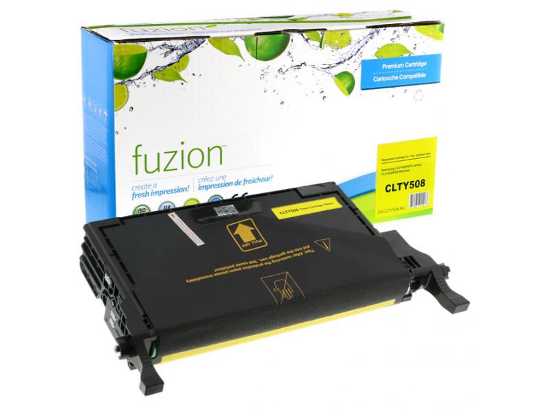 Recyclée Samsung CLT-Y508L Jaune Toner Fuzion (HD)