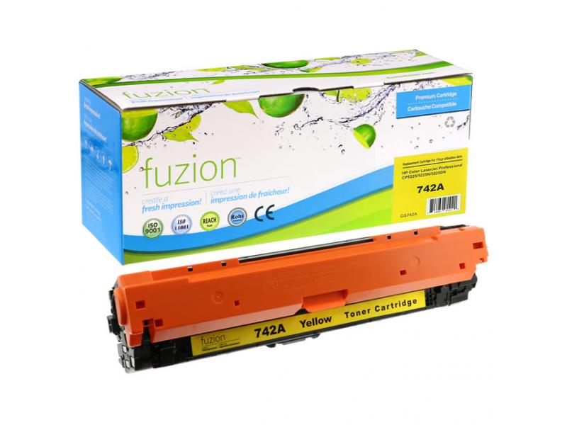 Recyclée HP CE742A Toner Jaune Fuzion (HD)