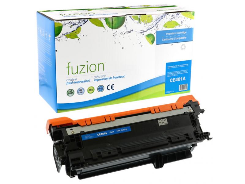 Recyclée HP CE401A Toner Cyan Fuzion (HD)