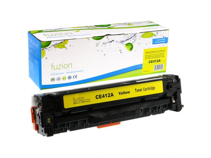 Recyclée HP CE412A Toner Jaune Fuzion (HD)