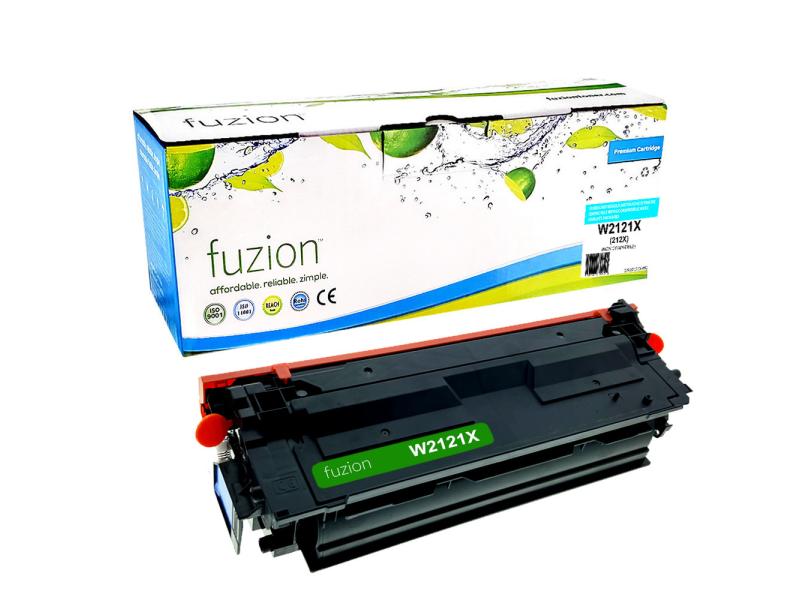 Recyclée HP W2121X (212X) Toner Cyan Fuzion (HD)