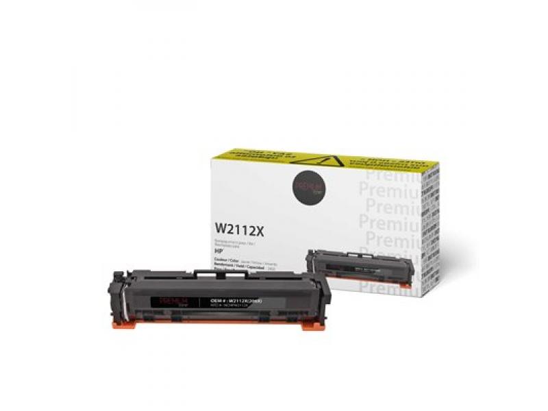 Compatible HP W2112X (206X) Toner Yellow (with ink level)