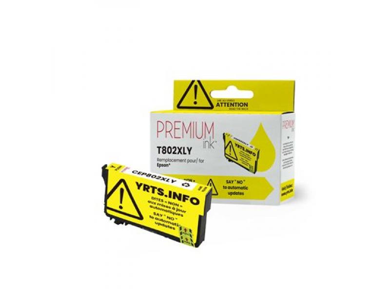 Compatible Epson T802XL (T802XL420) Jaune HY (HD)