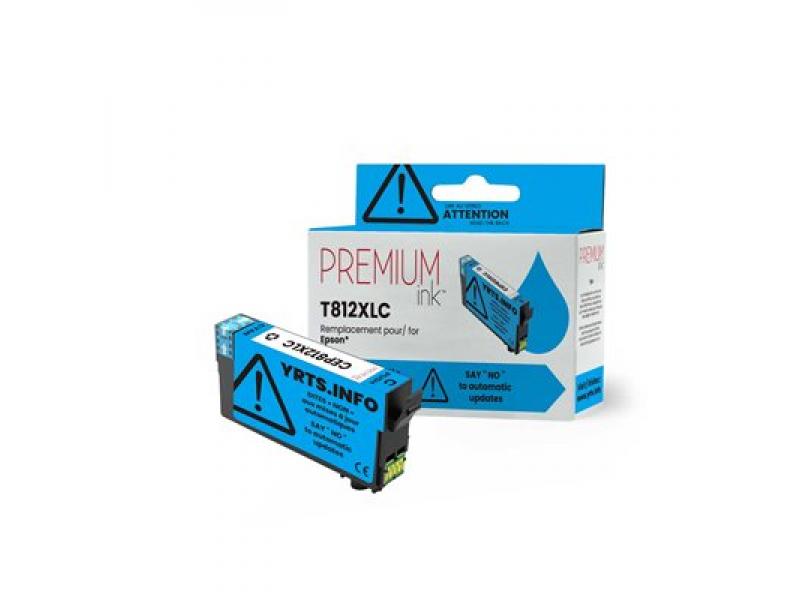 Compatible Epson T812XL (T812XL220) Cyan (EHQ)
