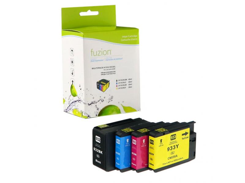 Compatible HP932XL / HP933XL Ensemble de 4 couleurs Fuzion (HD)