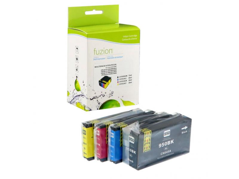 Remanufacturé HP 950/51XL Ensemble de 4 couleurs Fuzion (HD)