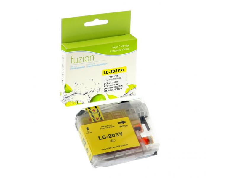 Compatible Brother LC203 XL Jaune Fuzion (HD)