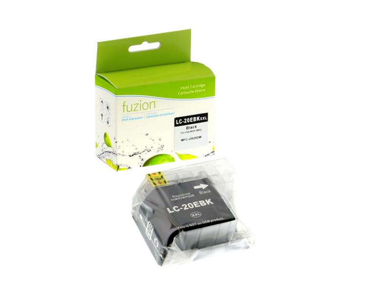 Compatible Brother LC20EBK LC20EK XXL Noir Fuzion (HD)