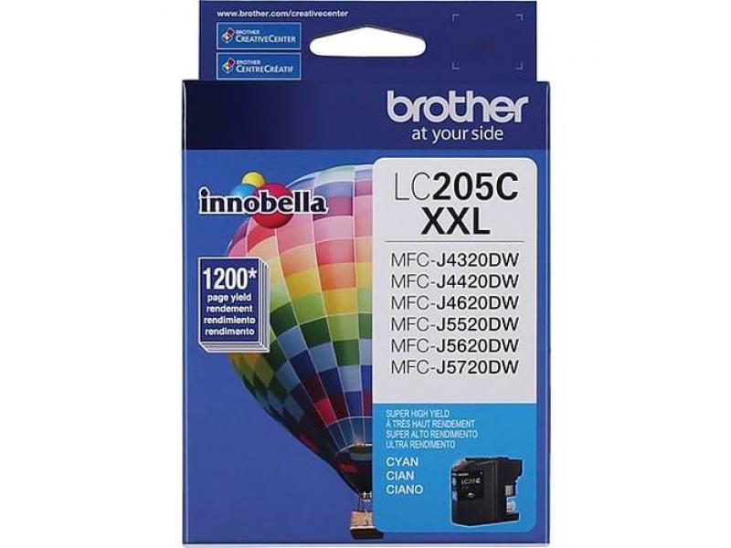 Original Brother LC205XXL Cyan