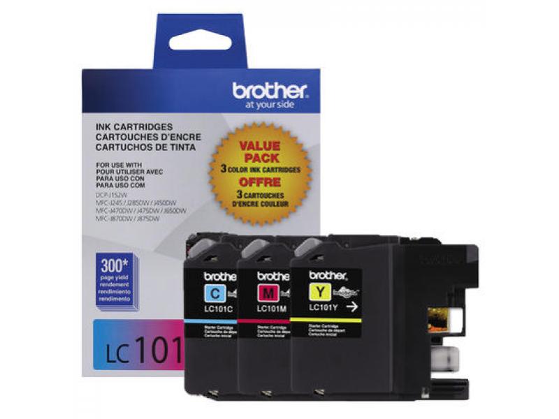 Original Brother LC101 Couleur combo C/M/Y