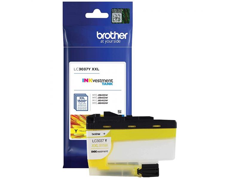 Original Brother LC-3037Y Jaune / 1,500 Pages