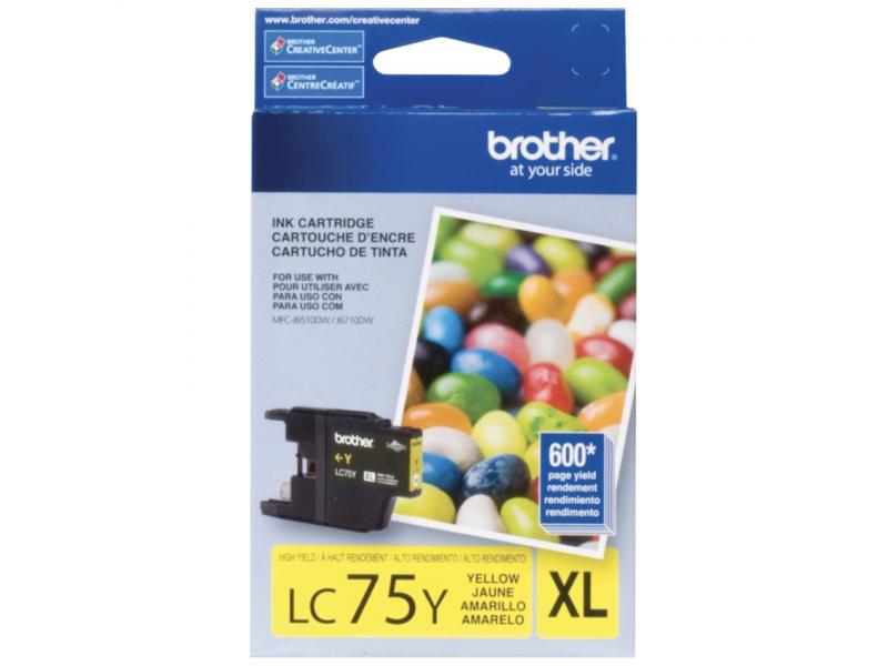 Original Brother LC75 XL Jaune