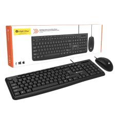 Intekview KM100W – Ensemble Clavier et Souris Filaire Bilingue